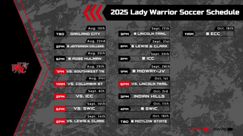 Lady Warrior Soccer Schedule Has Arrived
